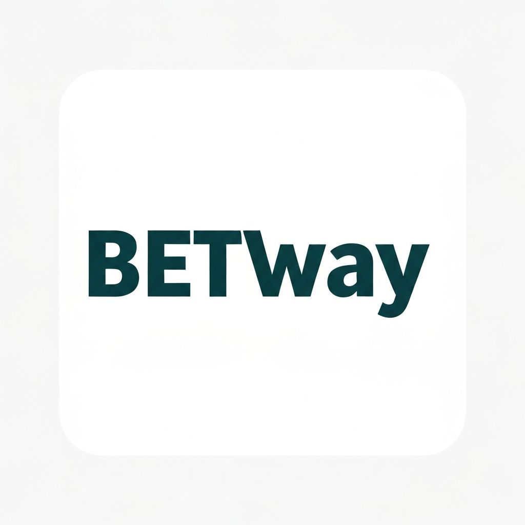 Logotipo de Betway con texto verde azulado en negrita sobre fondo blanco, casino y apuestas deportivas en línea